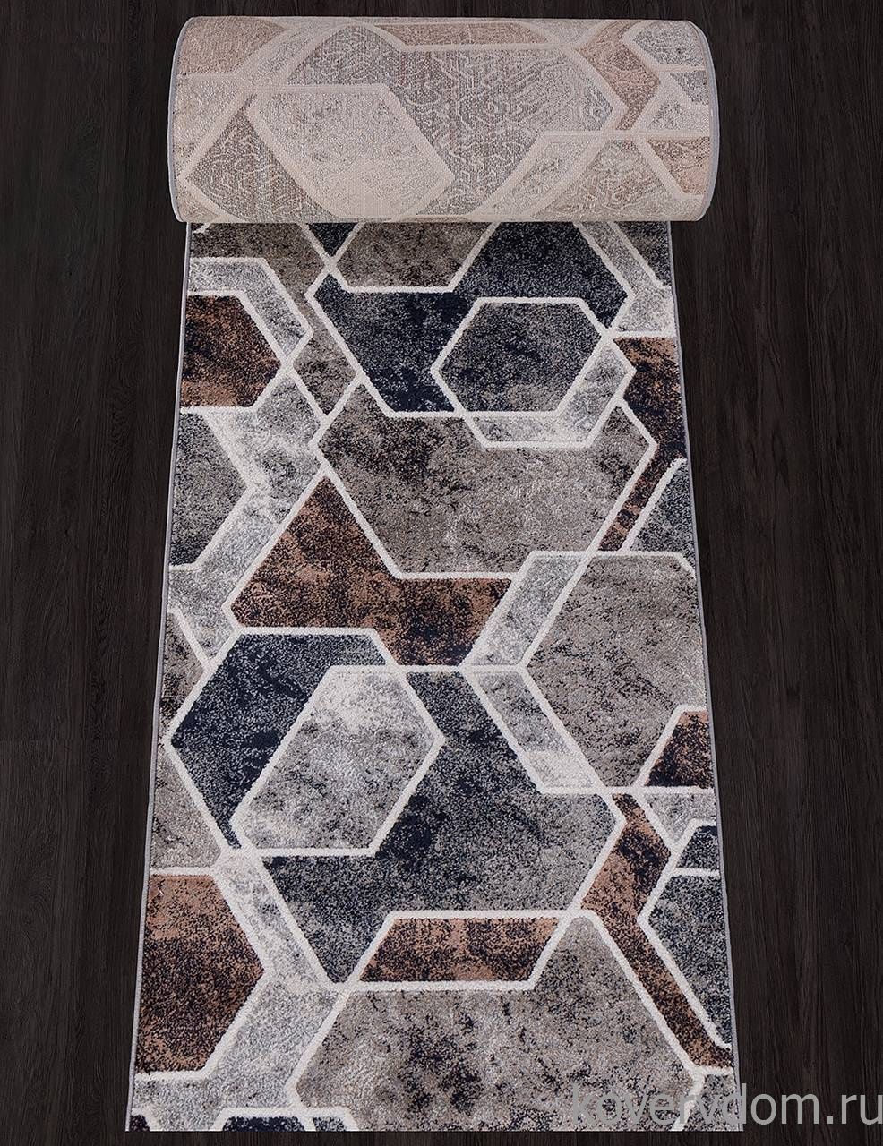 Ковровая Дорожка BOSTON D753 BEIGE-GRAY
