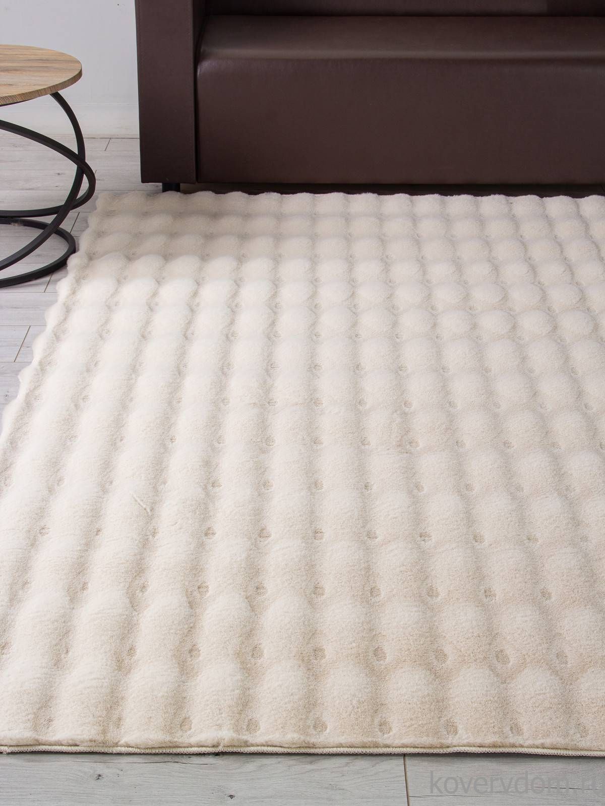 Ковер из искусственного меха BUBBLE PX1000 L.BEIGE