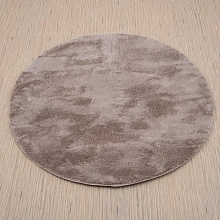 Ковер из Турции Шегги из искусственного меха Chic 1000A BROWN_3000 круг