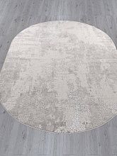 Машинный ковер LIMAN-A F169 CREAM-GRAY Овал