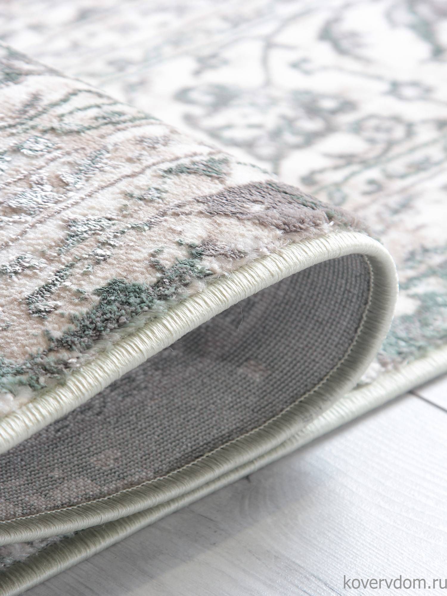 Ковер LILY 8504A S.WHITE / P.GREEN