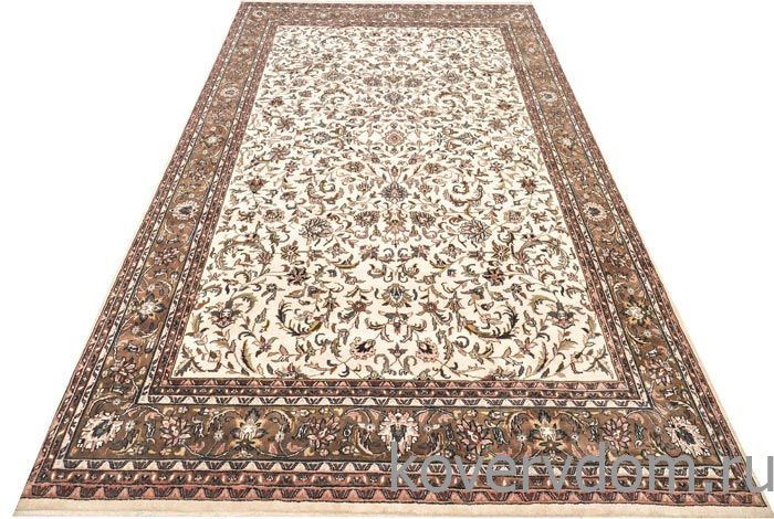 Ковер ручной работы 100% шерсть Kashan 7-52 Creme Brown 