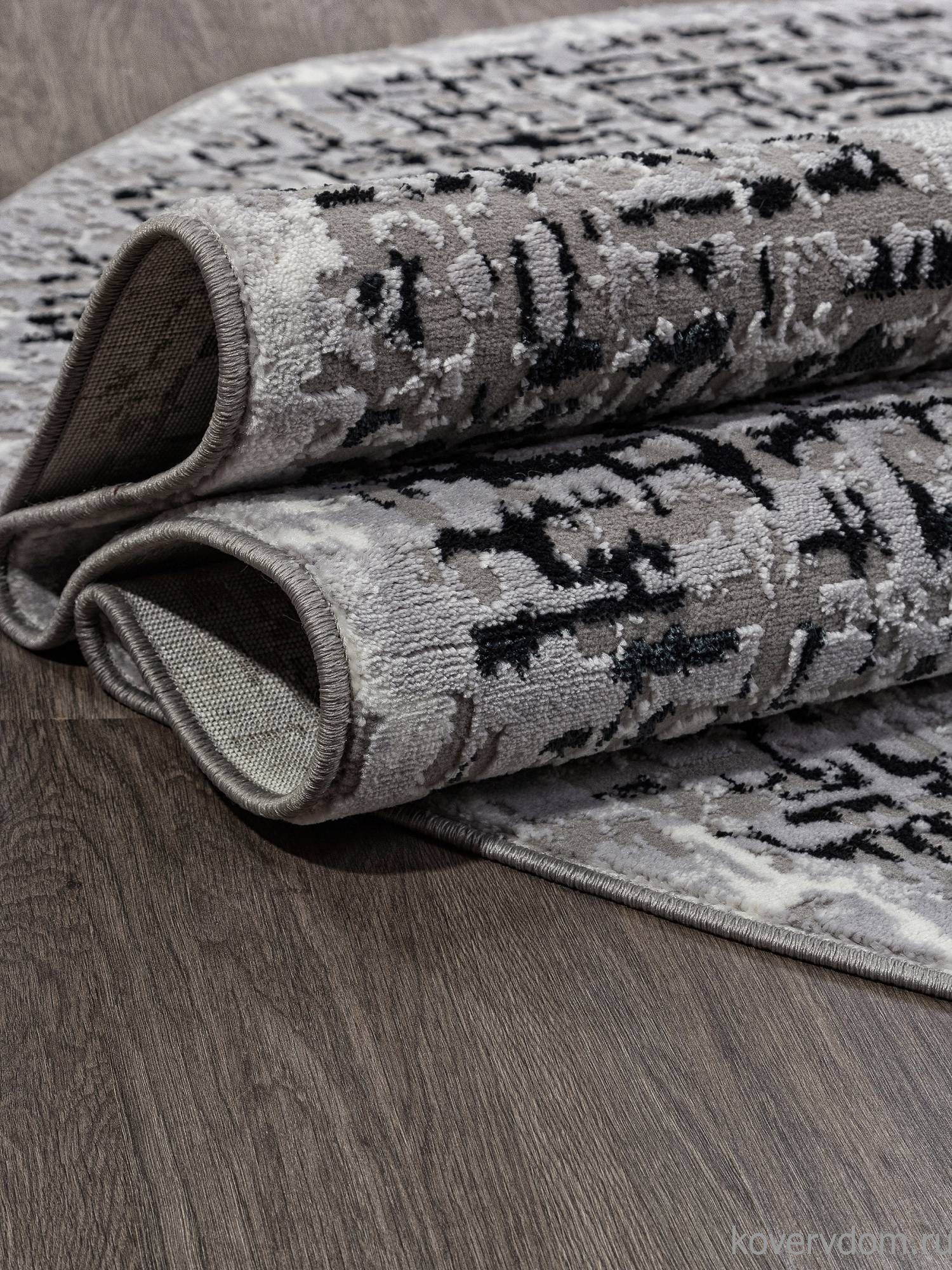 Ковер PALERMO F292 DARK GRAY Овал