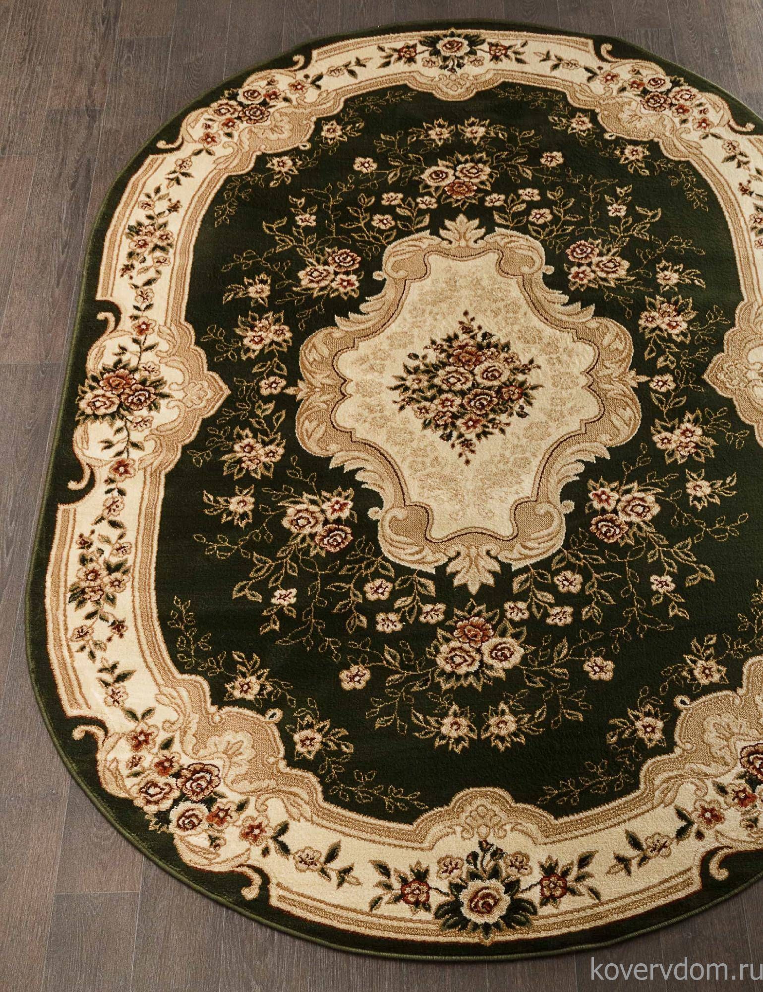 Ковер VALENCIA 2 D317 GREEN Овал