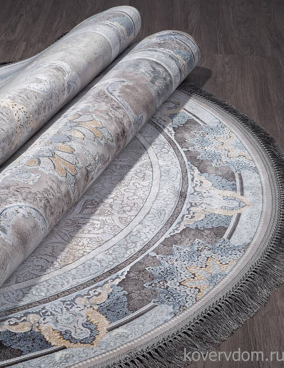 Ковер FARSI 1200 266 LIGHT GRAY Овал