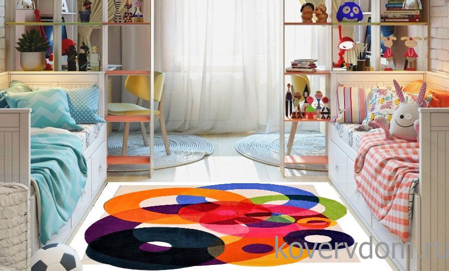 Ковер ручной работы ROUNDS акрил