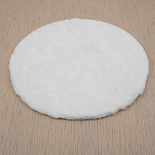 Ковер из Турции Шегги из искусственного меха Krolik 1000A T1120_CREAM круг