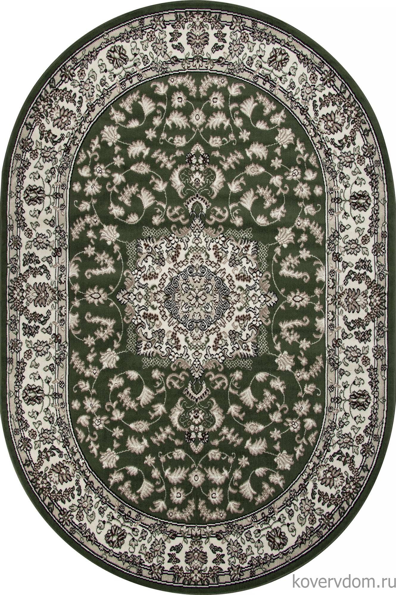 Ковер GAVANA D412 GREEN Овал