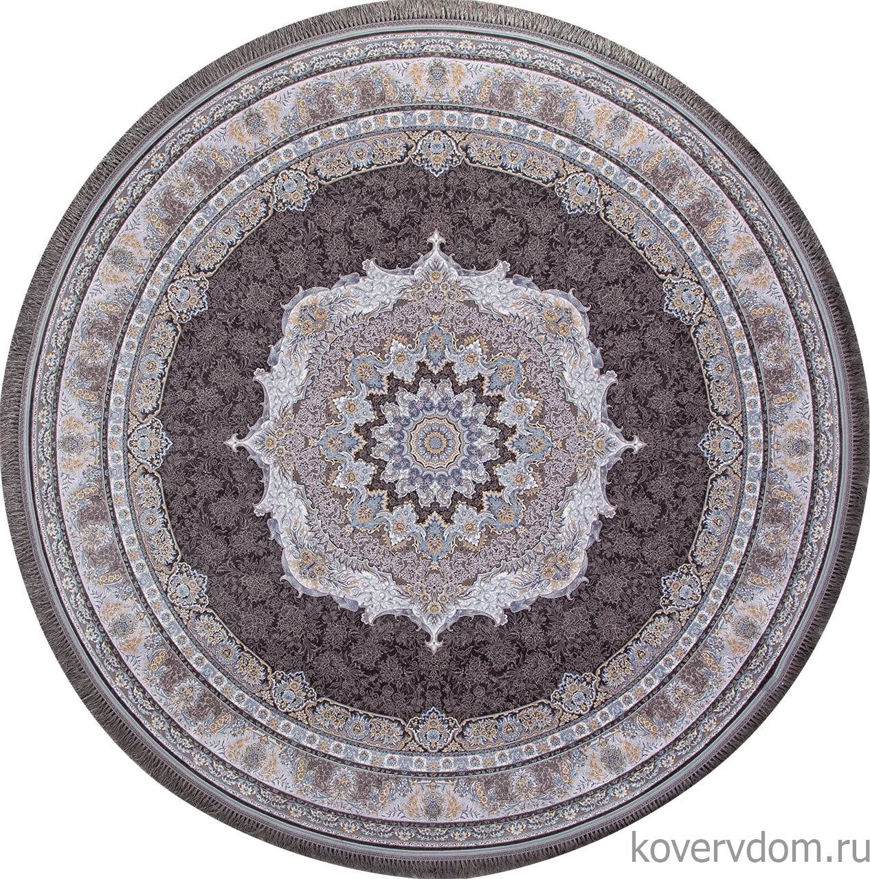 Ковер FARSI 1200 G252 DARK GRAY Круг Ковер FARSI 1200 G252 DARK GRAY Круг