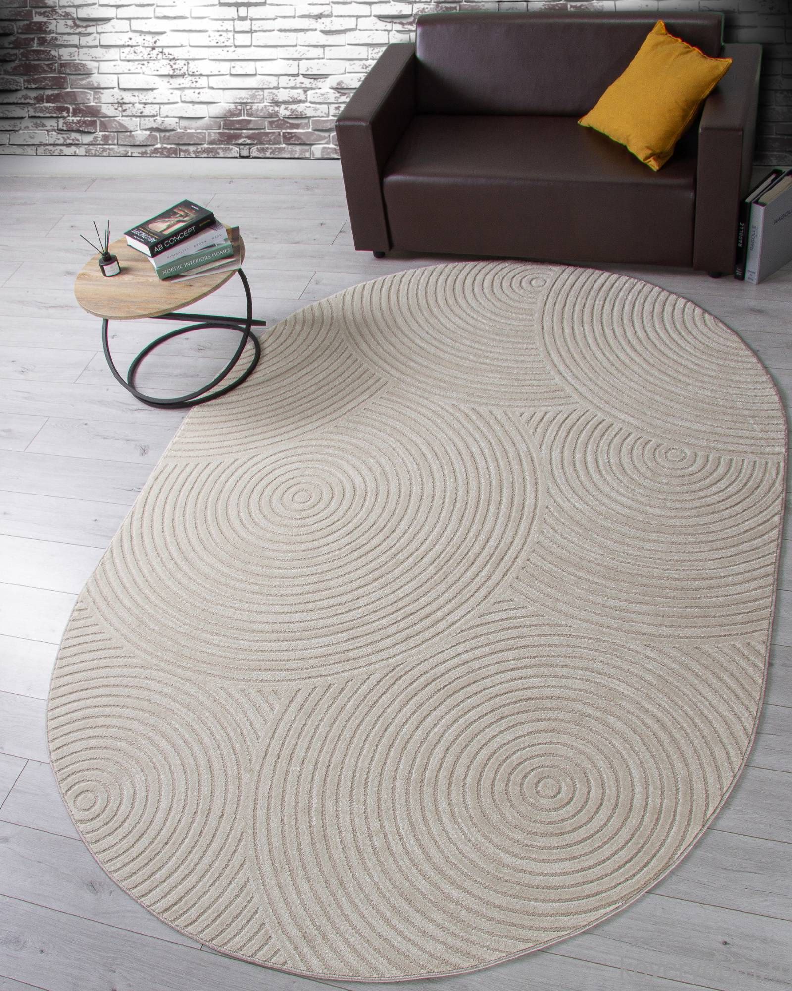 Ковер DIOS F410 LIGHT CREAM Овал