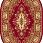 Ковер STANDARD Fatima S dark red ОВАЛ