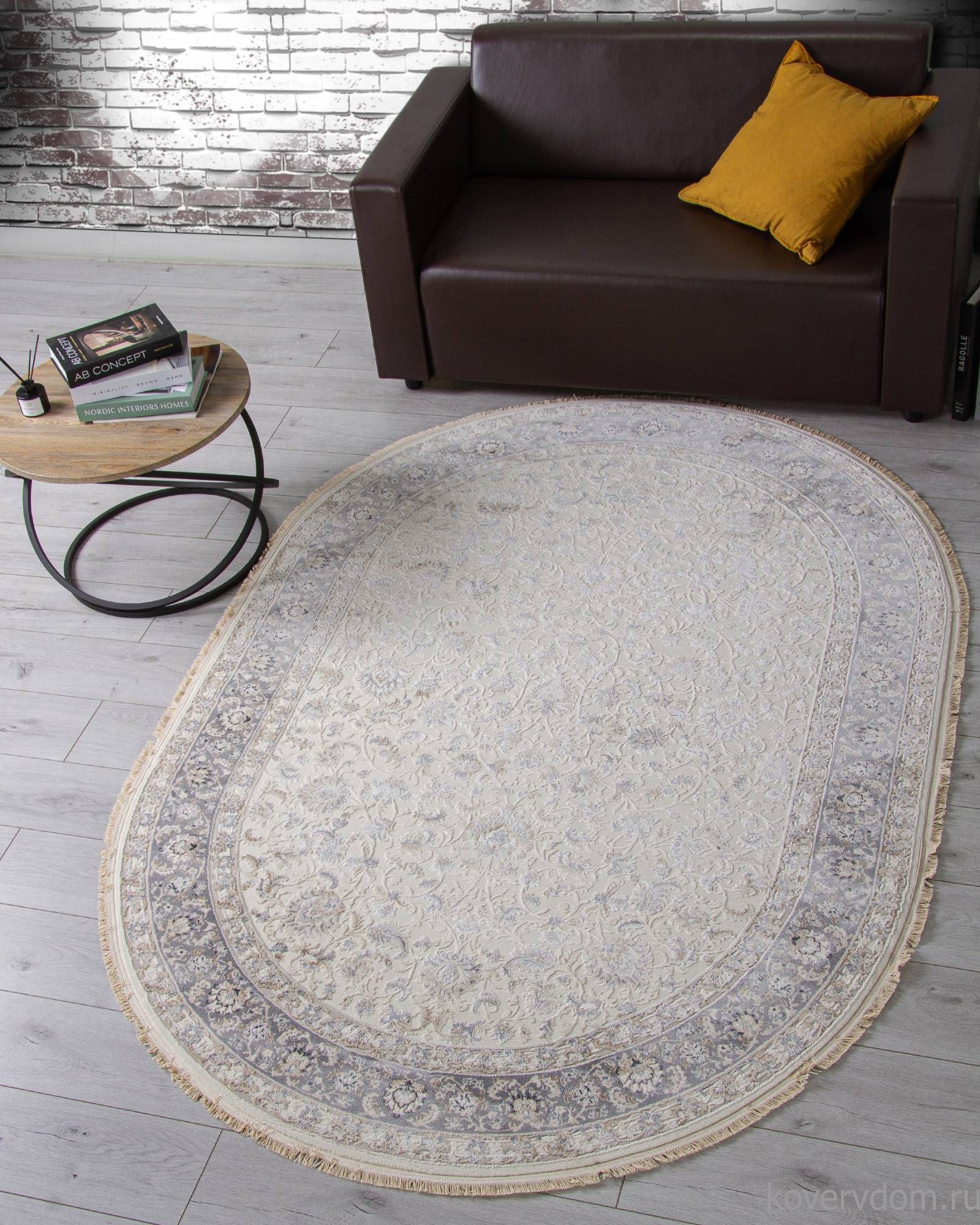 Ковер Jasmine 35831Z CREAM / L.GREY Овал