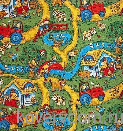 Детский ковер-палас  Веселая поляна
