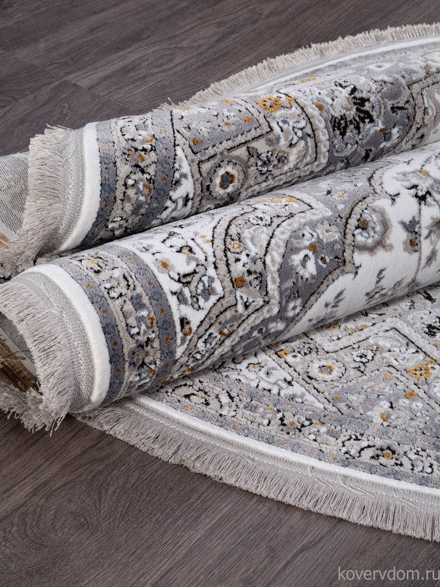 Ковер CASABLANKA 9755A WHITE / WHITE Овал